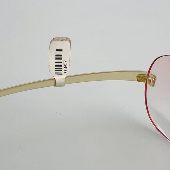 Vintage BASIC: Sunglasses mod. 0108 Rimless Brown Pink Clear Swiss Made NOS main image 5